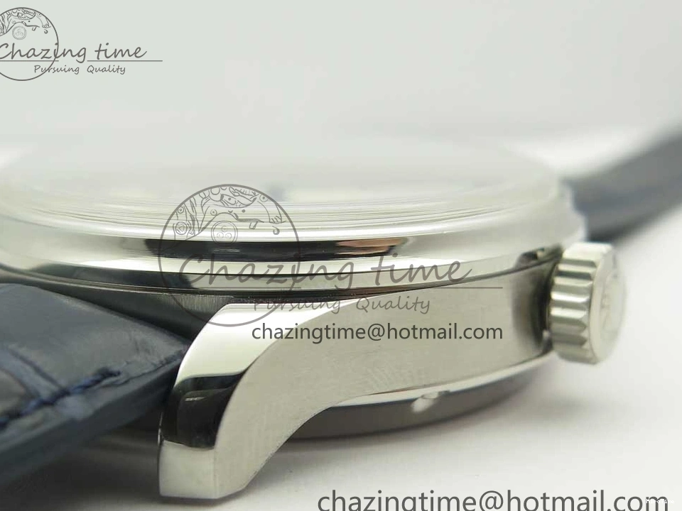 MIROTIME 1219 Affordable Portuguese Real PR Real Annual Calendar IW5035 ZF 1:1 Best Edition White Dial Blue Markers on Blue Leather Strap A 7143